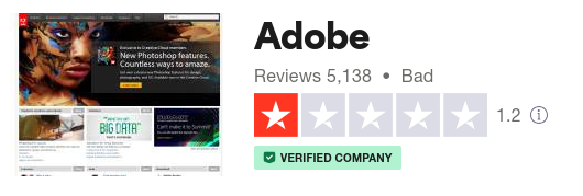 Note Trustpilot AdobeSign